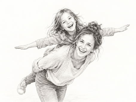 Mini-Shooting Mama mit Kind